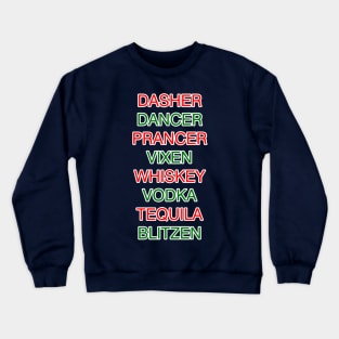 Christmas with Drinks Crewneck Sweatshirt